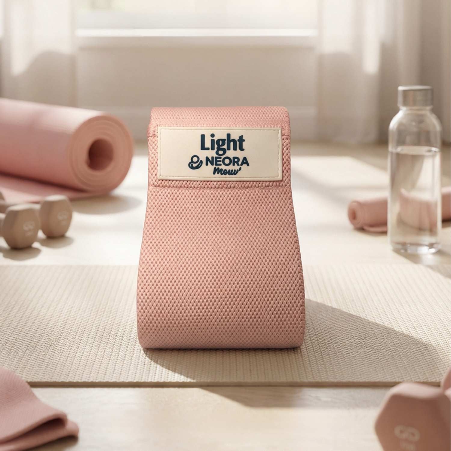 bande de résistance large en tissu Light avec tapis de stretching Neora Mouv