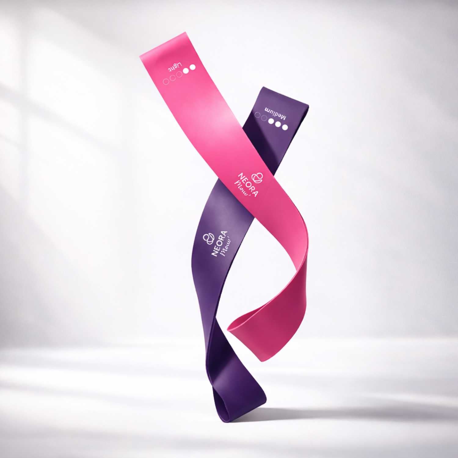 2 bandes de resistance en latex 100% latex naturel Neora Mouv