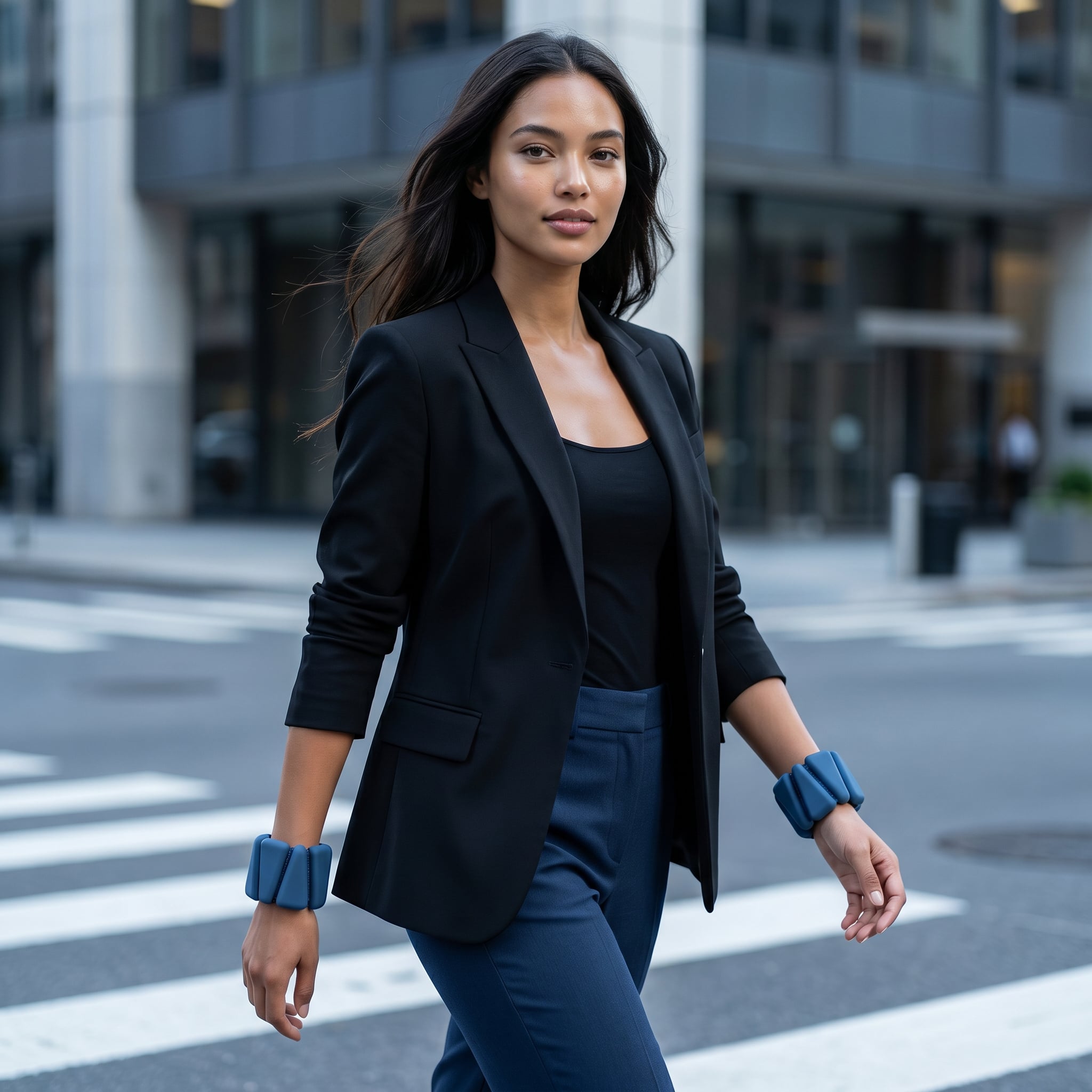 femme renforcant mouvement avec bracelett leste Neora Mouv