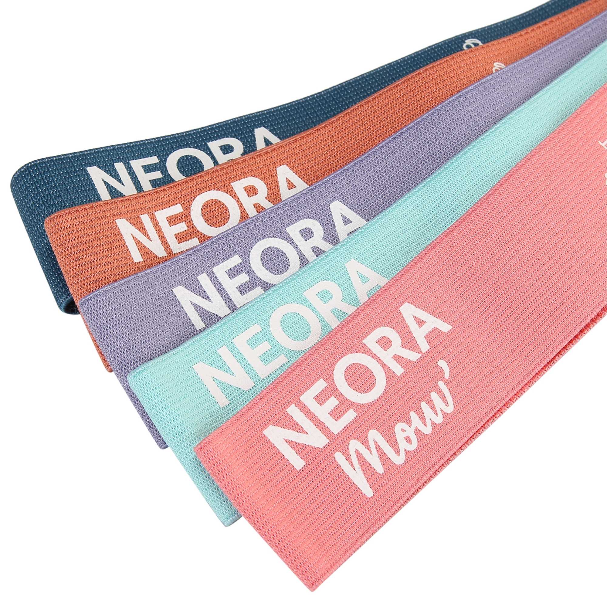 detail set 5 bandes resistance en tissu Neora Mouv