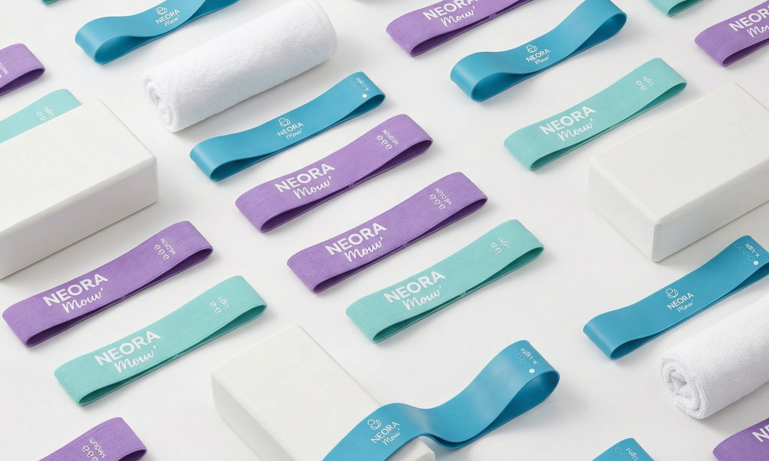 bracelets resistance fitness Neora Mouv différences entre tissu et latex naturel